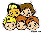 Dibujo One Direction 2 pintado por valende1D