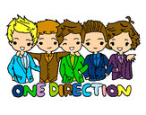 Dibujo One direction pintado por dianahoran