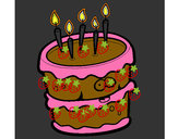 Dibujo Pastel de cumpleaños 2 pintado por maria2784