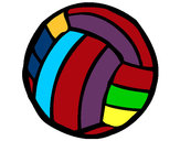 Dibujo Pelota de voleibol pintado por pato021