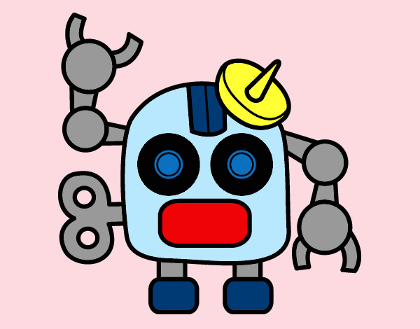 Robot con antena