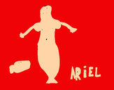 Dibujo Ariel y pez pintado por adricasa