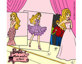 Dibujo Barbie, desfilando por la pasarela pintado por DanyStyles