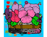 Dibujo Cesta de flores 12 pintado por Rocharito