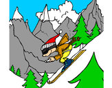 Dibujo Esquiador pintado por eliasmilla