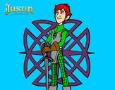 Dibujo Justin y la espada del valor pintado por celiamola
