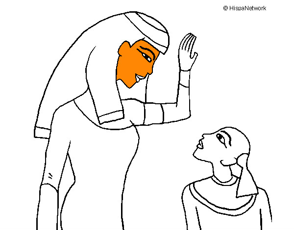 Dibujo Madre e hijo egipcios pintado por albertpere