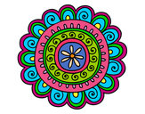 Dibujo Mandala alegre pintado por magiis