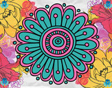 Dibujo Mandala margarita pintado por rosa303060