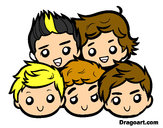 Dibujo One Direction 2 pintado por Zihuatzin
