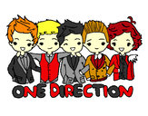 Dibujo One direction pintado por harryniall