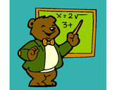 Dibujo Profesor oso pintado por charito