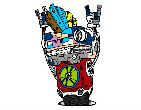 Dibujo Robot Rock and roll pintado por ibrahim99