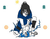 Dibujo Sasuke pintado por syremsayam