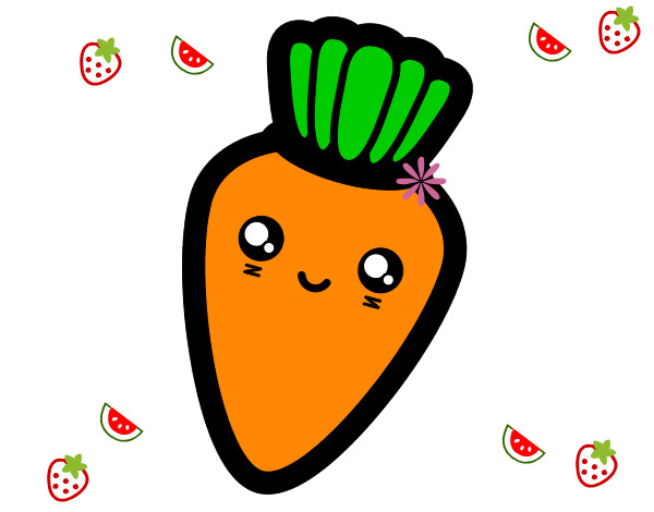 kawaii zanahoria