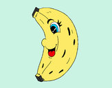 Dibujo Banana feliz pintado por adricasa