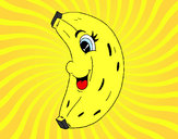 Dibujo Banana feliz pintado por celes123