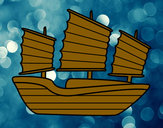 Dibujo Barco oriental pintado por oscarcifue