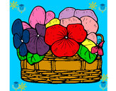 Dibujo Cesta de flores 12 pintado por jade2002