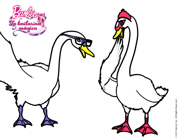 Dibujo El baile de los cisnes pintado por natimar