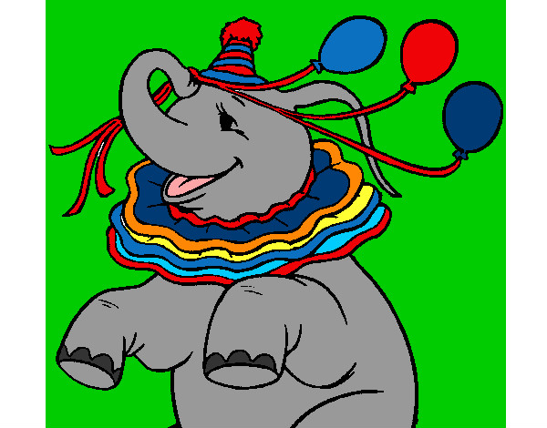 Elefante con 3 globos