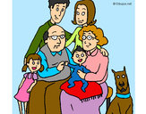 Dibujo Familia pintado por COTIRRAS