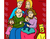 Dibujo Familia pintado por Valerita3