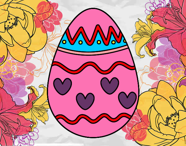 Dibujo Huevo con corazones pintado por Egonimphae