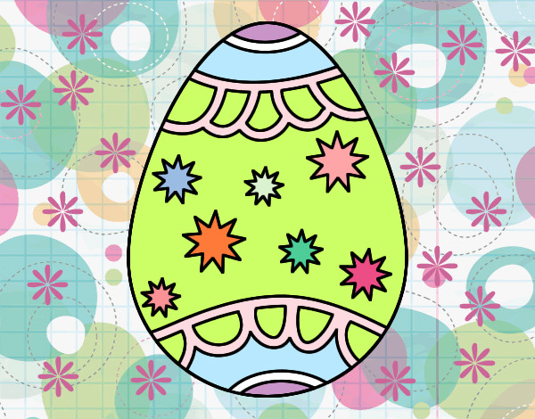 Dibujos de Huevos de Pascua para Colorear 