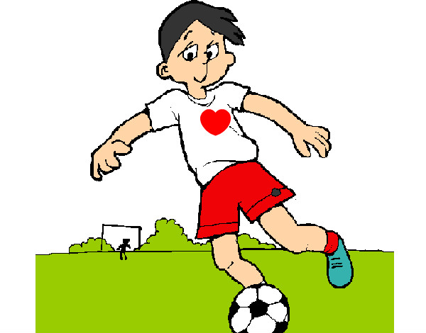 Dibujo Jugar a fútbol pintado por lulufasano