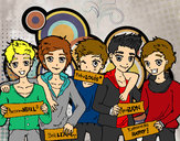 Dibujo Los chicos de One Direction pintado por DaniC