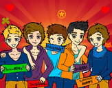 Dibujo Los chicos de One Direction pintado por gina25