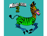 Dibujo Madagascar 2 Marty 1 pintado por Brisita09