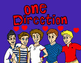 Dibujo One Direction 3 pintado por DaniC