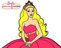Dibujo de Barbie La princesa y la cantante para colorear