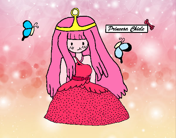 Dibujo Princesa chicle pintado por ru_82