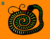 Dibujo Signo de la serpiente pintado por Angolico