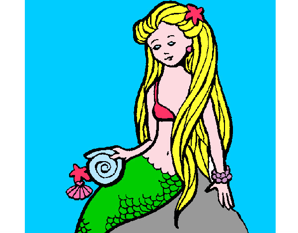 Sirena con caracola