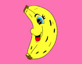 Dibujo Banana feliz pintado por ariadna657