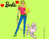Dibujo Barbie con look moderno pintado por crisgonzas