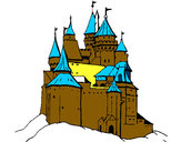 Dibujo Castillo medieval pintado por werni