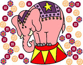 Dibujo Elefante actuando pintado por lulufasano