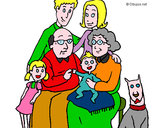 Dibujo Familia pintado por carrill