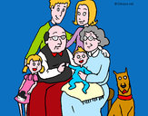 Dibujo Familia pintado por carrill