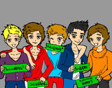 Dibujo Los chicos de One Direction pintado por Catu_Gomez