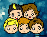 Dibujo One Direction 2 pintado por directiona