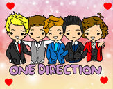 Dibujo One direction pintado por alejarubia