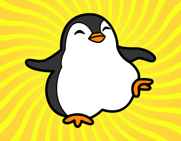 Dibujo Pingüino bailando pintado por SuperSweet