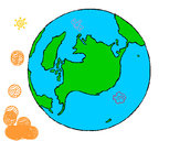 Dibujo Planeta Tierra pintado por ivanabella