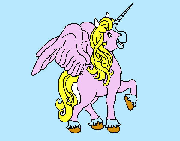 Unicornio con alas